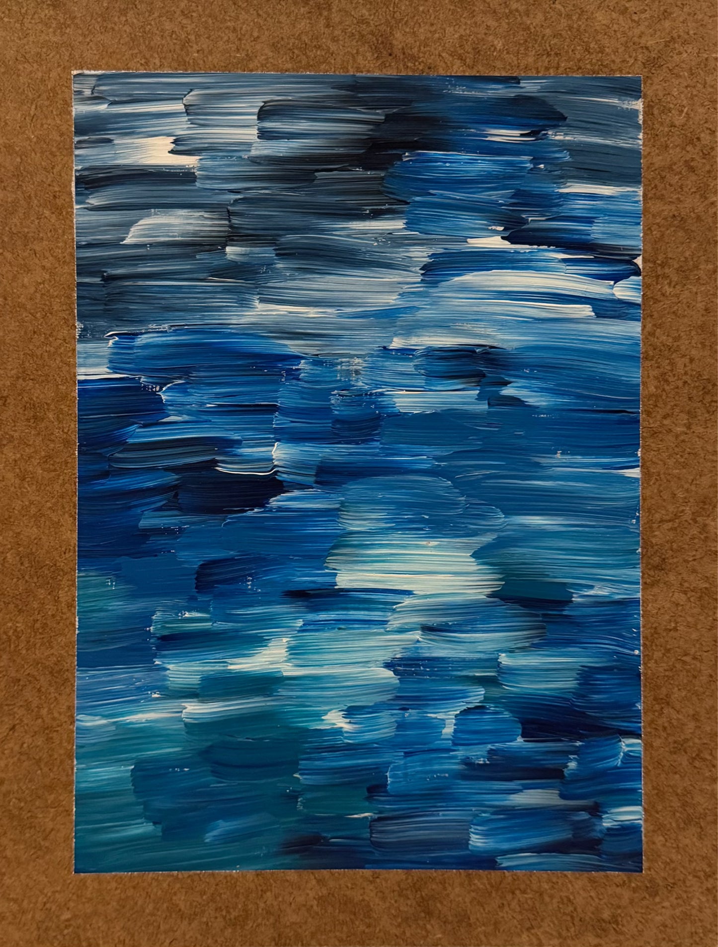 Ocean Blues - Acrylic onto Board